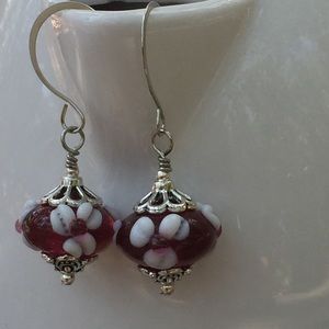 Artisan Glass Bead Earrings
